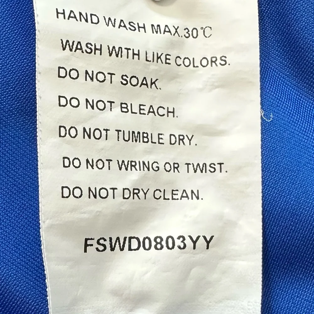 Royal Blue Satin Maxi Gown with Plunge Neckline and Dolman Sleeves - Picture 16 of 16